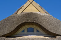 Portico thatch roofing